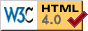 Logo de página validada para HTML 4.0.