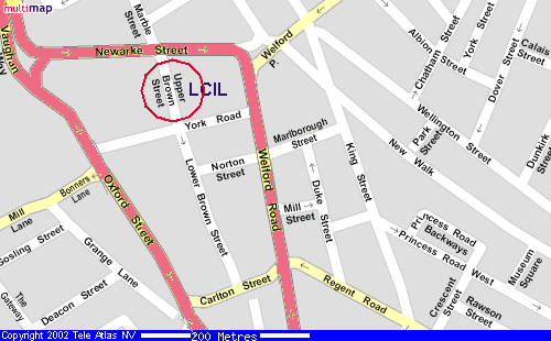 LCIL. detailed street map
